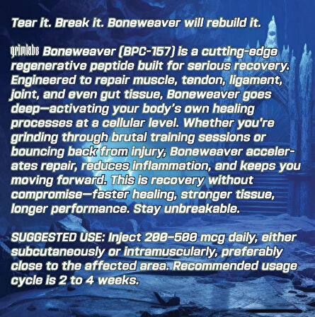 GRİMLABS Boneweaver - BPC157 5mg & Bacteriostatic Water