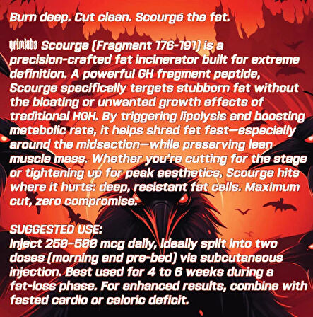 GRİMLABS Scourge - Fragment 176-191 5MG & Bacteriostatic Water
