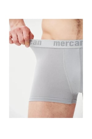 3'lü Gri Modal Boxer