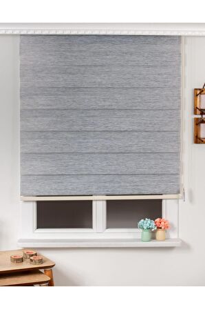 Network Awm Düz Gri Zebra Perde