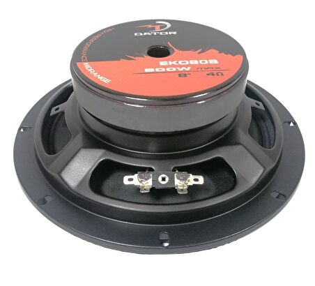 Dator EKO80S Profesyonel 2 Adet 20 Cm Midrange 500W Maksimum 125W RMS