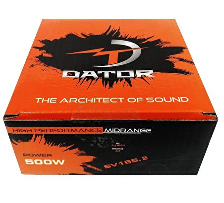 Dator 16 Cm Profesyonel Midrange SV-165.2 125W RMS 500W Maksimum Güç (2 Adet)