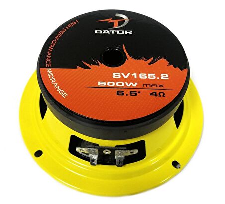 Dator 16 Cm Profesyonel Midrange SV-165.2 125W RMS 500W Maksimum Güç (2 Adet)