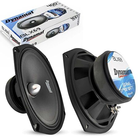 DYNAMAT BLX-69 Oto Midrange Oval 6X9 İnç 400 Watt Maksimum 150W RMS 2 Adet