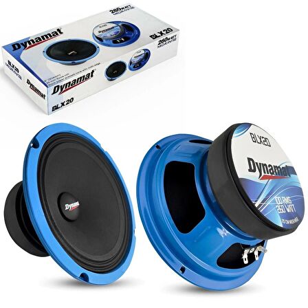 Dynamat 20 Cm Midrange Dynamat BLX20 260W Maksimum 100W RMS Midrange 20CM 1 Takım