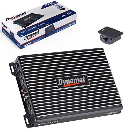 Dynamat RK 70.4 AB Klas Oto Amfi 4x70W RMS 4000W Maksimum Bass Kontrol