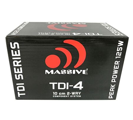 Massive MS-TDI4 10Cm 2 Yollu Komponent 125W Maksimum Güç + 60W Rms 