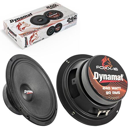 Dynamat FOXX-16 Oto Midrange 16cm 240 Watt Maksimum 90W RMS 2 Adet