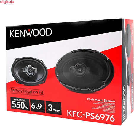 Kenwood KFC-PS6976 3 Yollu Oval Hoparlör 550W Maksimum 130W RMS