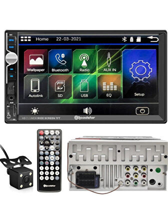 Roadstar RD7200 7" Bluetooth lu Double Din Teyp