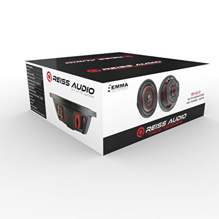 REİSS 30CM SLİM BASS - REİSS RS-SL12 TEK BOBİN 1450W 450RMS SLİM SUBWOOFER 30CM 4 OHM PROFESYONEL İNCE BASS