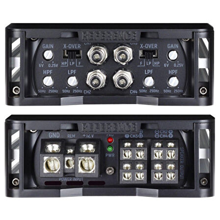 QD375.4S | QLine D Sınıfı 4 Kanal Amplifikatör 4 Ohm 4*400W RMS