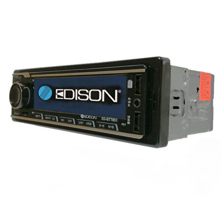 Edison ED-BT7851IC Oto Teyp MP3 Çalar/FM Radyo/USB/AUX/SD/BT/2 Amfi Çıkış/4*60W/APP Kontrol/Kumanda