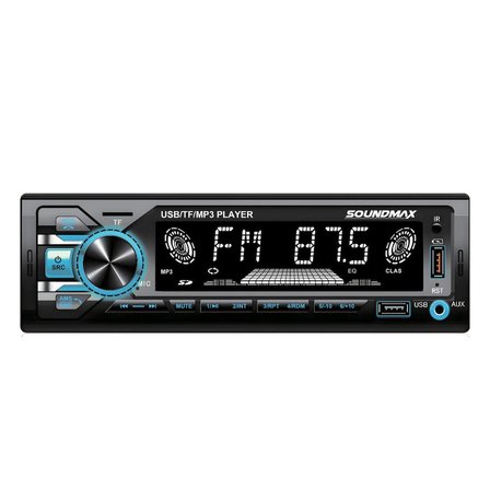 SOUNDMAX SX-MX1289 Araç Oto Teyp 4X50 Watt BT Senkronizasyon 2XUSB TF AUX FM 7 Renk Ekranlı