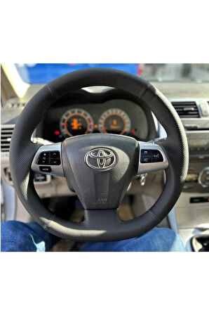 Toyota Uyumlu Corolla 2011-2012 Dikmeli Direksiyon Kılıfı (derisi Sökülmeden Uygulanması Gerekiyor)