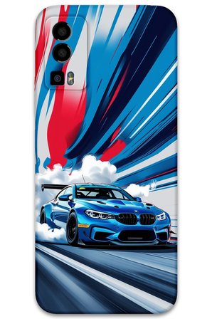 GM 23 Uyumlu Araba Desenli Telefon Kılıfı + Ekran Koruyucu - 5762