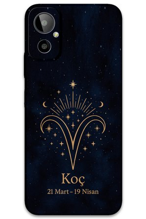 GM 23 SE Uyumlu Koç Burcu Desenli Telefon Kılıfı + Ekran Koruyucu - 5768