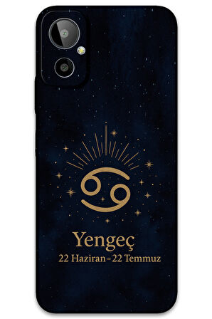 GM 23 SE Uyumlu Yengeç Burcu Desenli Telefon Kılıfı + Ekran Koruyucu - 5771