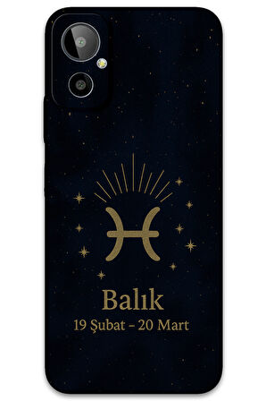 GM 23 SE Uyumlu Balık Burcu Desenli Telefon Kılıfı + Ekran Koruyucu - 5779