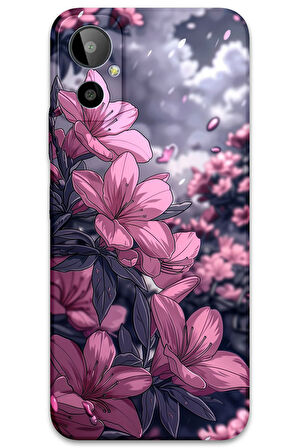 GM 23 SE Uyumlu Çiçek Desenli Telefon Kılıfı + Ekran Koruyucu - 5796