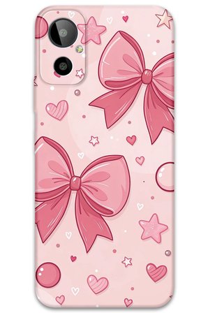 GM 23 SE Uyumlu Kurdele Desenli Telefon Kılıfı + Ekran Koruyucu - 5803