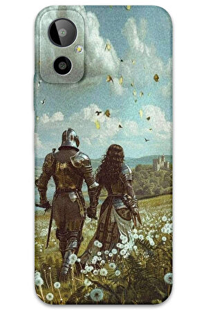GM 23 SE Uyumlu Retro Desenli Telefon Kılıfı + Ekran Koruyucu - 5843