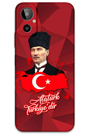 GM 23 SE Uyumlu Atatürk Desenli Telefon Kılıfı + Ekran Koruyucu - 5851