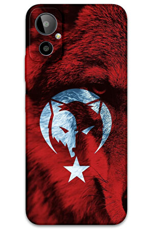 GM 23 SE Uyumlu Türk Bayrağı Desenli Telefon Kılıfı + Ekran Koruyucu - 5856