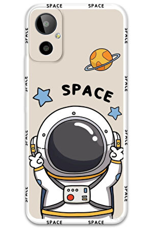 GM 23 SE Uyumlu Astronot Desenli Telefon Kılıfı + Ekran Koruyucu - 5865