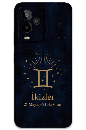 GM 24 Pro Uyumlu İkizler Burcu Desenli Telefon Kılıfı + Ekran Koruyucu - 5770