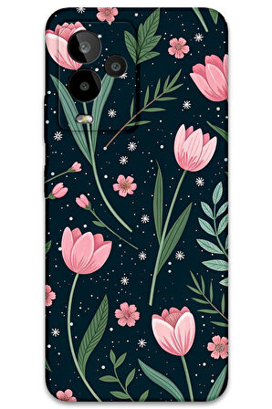 GM 24 Pro Uyumlu Çiçek Desenli Telefon Kılıfı + Ekran Koruyucu - 5788