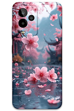 GM 24 Pro Uyumlu Çiçek Desenli Telefon Kılıfı + Ekran Koruyucu - 5794