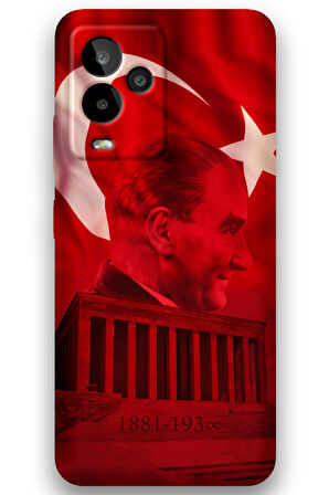GM 24 Pro Uyumlu Atatürk Desenli Telefon Kılıfı + Ekran Koruyucu - 5848