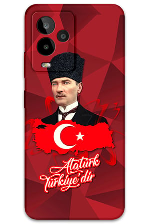 GM 24 Pro Uyumlu Atatürk Desenli Telefon Kılıfı + Ekran Koruyucu - 5851