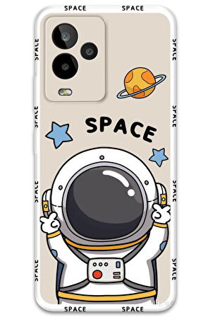 GM 24 Pro Uyumlu Astronot Desenli Telefon Kılıfı + Ekran Koruyucu - 5865