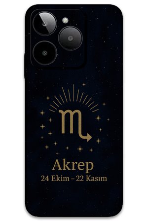 GM Era 30 Uyumlu Akrep Burcu Desenli Telefon Kılıfı + Ekran Koruyucu - 5775