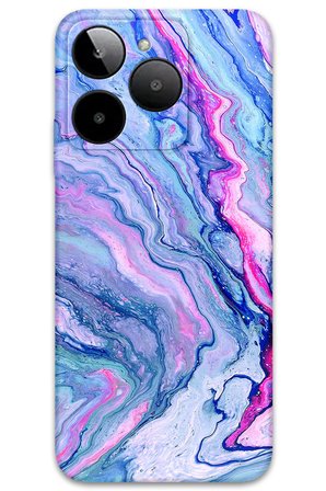 GM Era 30 Uyumlu Mermer Desenli Telefon Kılıfı + Ekran Koruyucu - 5816