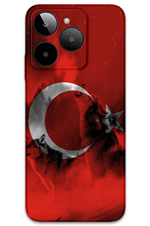 GM Era 30 Uyumlu Türk Bayrağı Desenli Telefon Kılıfı + Ekran Koruyucu - 5854