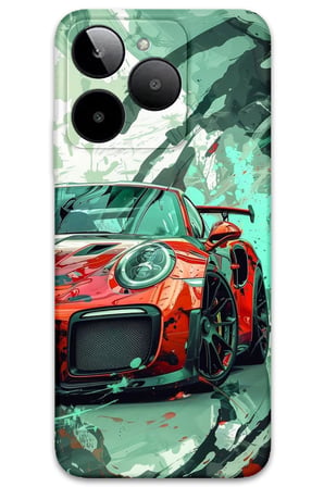 GM Era 50 Uyumlu Araba Desenli Telefon Kılıfı + Ekran Koruyucu - 5765