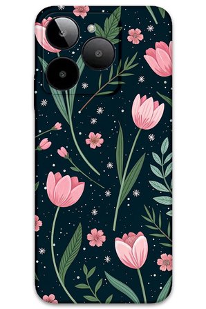 GM Era 50 Uyumlu Çiçek Desenli Telefon Kılıfı + Ekran Koruyucu - 5788