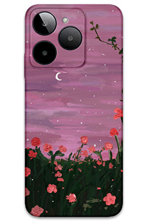 GM Era 50 Uyumlu Çiçek Desenli Telefon Kılıfı + Ekran Koruyucu - 5793