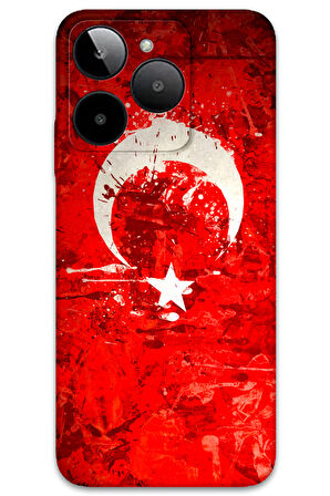 GM Era 50 Uyumlu Türk Bayrağı Desenli Telefon Kılıfı + Ekran Koruyucu - 5847