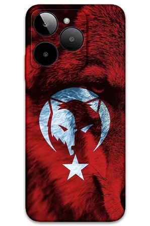 GM Era 50 Uyumlu Türk Bayrağı Desenli Telefon Kılıfı + Ekran Koruyucu - 5856