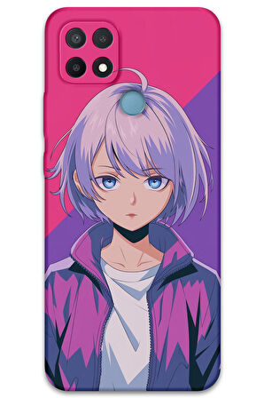 Oppo A15 Uyumlu Anime Desenli Telefon Kılıfı + Ekran Koruyucu - 5742