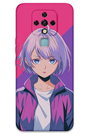 Tecno Camon 16 Uyumlu Anime Desenli Telefon Kılıfı + Ekran Koruyucu - 5742