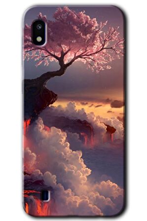 Galaxy A10 Kılıf HD Desen Baskılı Arka Kapak - Uçurumdaki Hayat 