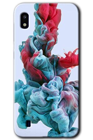 Galaxy A10 Kılıf HD Desen Baskılı Arka Kapak - Renkli Karışım 