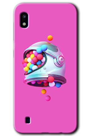 Galaxy A10 Kılıf HD Desen Baskılı Arka Kapak - Uzay Başlığı 
