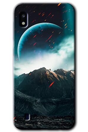 Galaxy A10 Kılıf HD Desen Baskılı Arka Kapak - Uzay Gökyüzü 