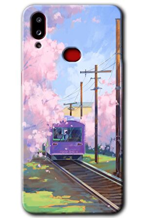 Galaxy A10s Kılıf HD Desen Baskılı Arka Kapak - Rails Paint 
